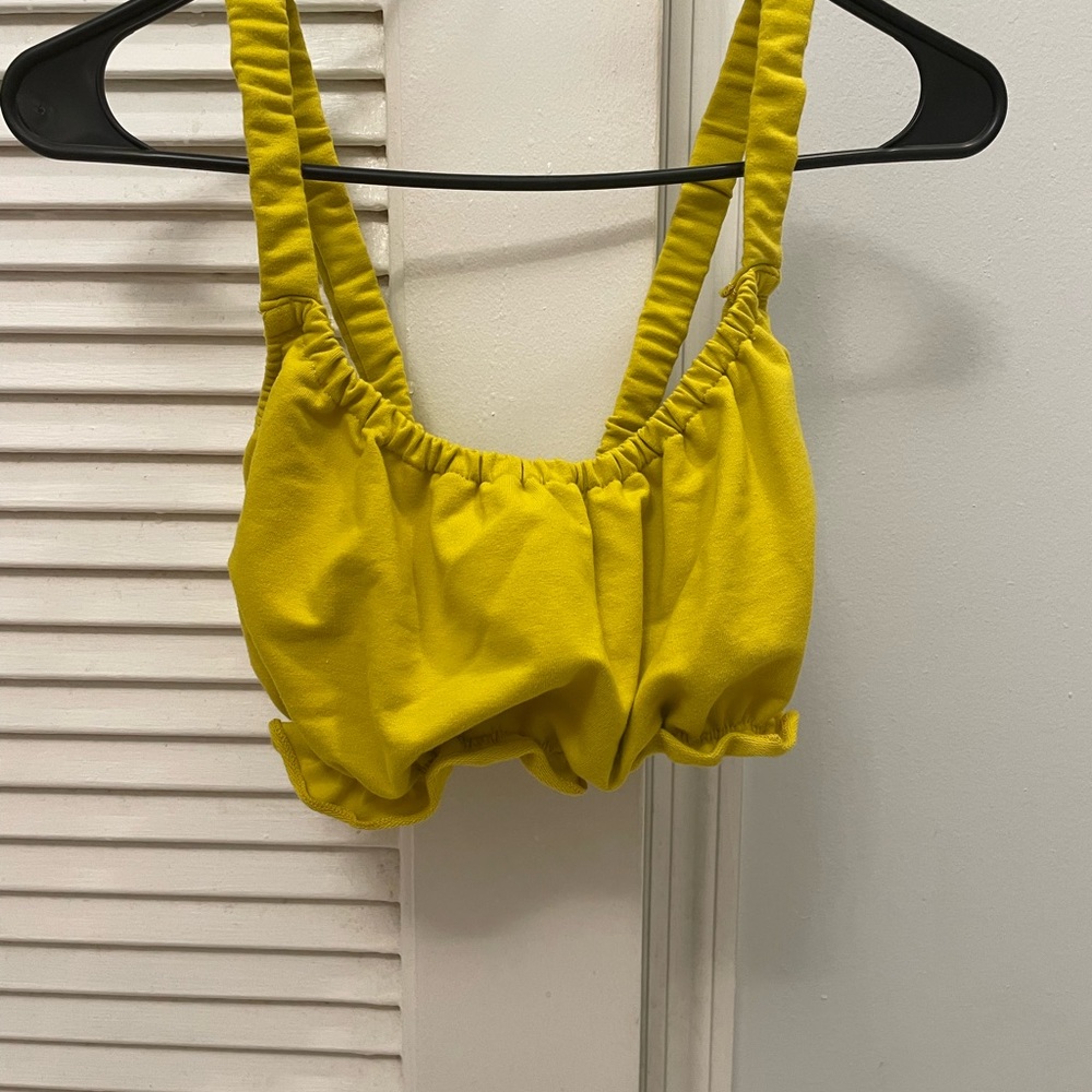 Brand new yellow top from a designer store